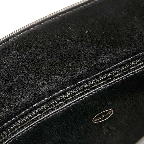 シャネル マトラッセ チェーン ショルダーバッグ ブラック レザー レディース CHANEL 【中古】