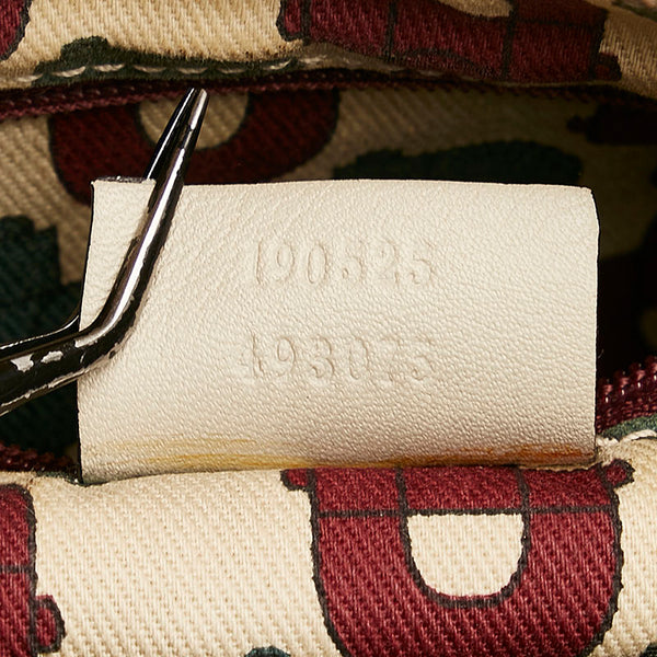 グッチ グッチシマ アビー ハンドバッグ ワンショルダーバッグ 190525 ホワイト アイボリー レザー レディース GUCCI 【中古】