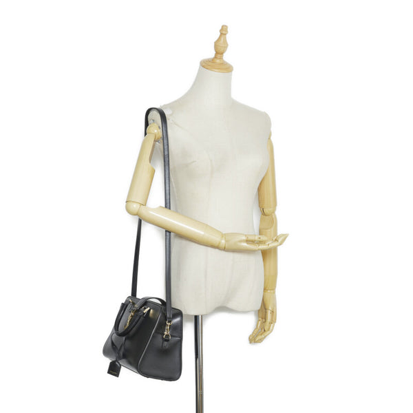 サンローラン ベイビーカバス ショルダーバッグ ハンドバッグ 2WAY 472466 ブラック レザー レディース SAINT LAURENT 【中古】