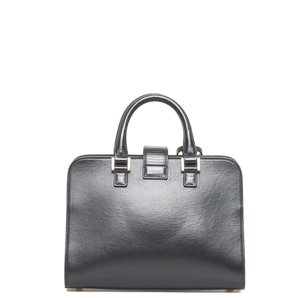 サンローラン ベイビーカバス ショルダーバッグ ハンドバッグ 2WAY 472466 ブラック レザー レディース SAINT LAURENT 【中古】