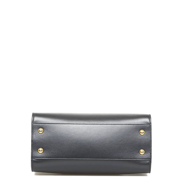 サンローラン ベイビーカバス ショルダーバッグ ハンドバッグ 2WAY 472466 ブラック レザー レディース SAINT LAURENT 【中古】