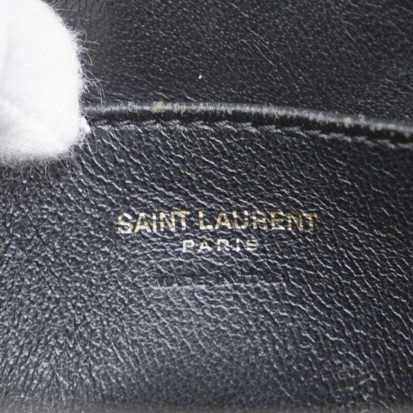 サンローラン ベイビーカバス ショルダーバッグ ハンドバッグ 2WAY 472466 ブラック レザー レディース SAINT LAURENT 【中古】
