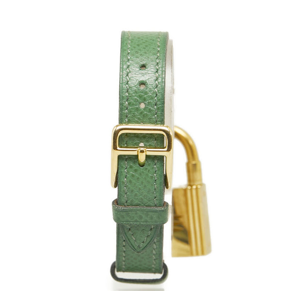 エルメス ケリーウォッチ 腕時計 クオーツ ゴールド文字盤 レザー レディース HERMES 【中古】