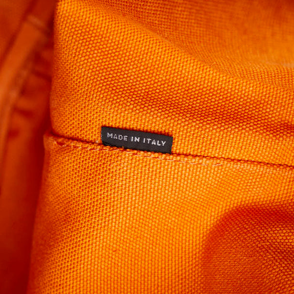 プラダ カナパ L ハンドバッグ トートバッグ オレンジ キャンバス レディース PRADA 【中古】