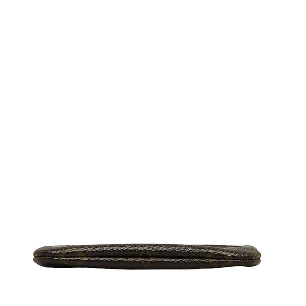 ルイ ヴィトン モノグラム ポシェット クレ コインケース キーケース 小銭入れ　 M62650 ブラウン PVC レザー レディース LOUIS VUITTON 【中古】