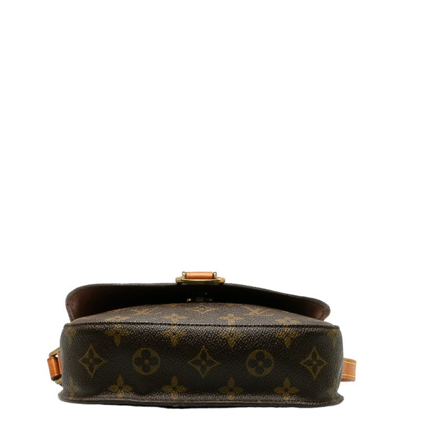 ルイ ヴィトン モノグラム サンクルーMM ショルダーバッグ M51243 ブラウン PVC レザー レディース LOUIS VUITTON 【中古】