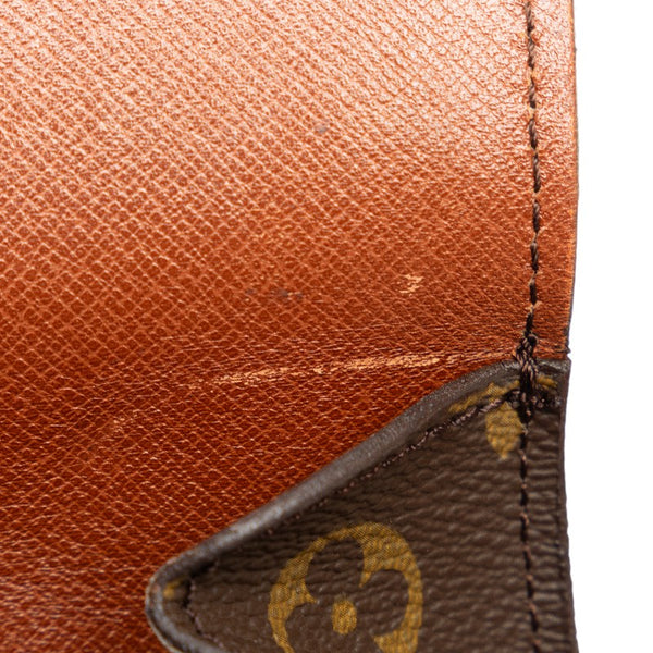 ルイ ヴィトン モノグラム サンクルーMM ショルダーバッグ M51243 ブラウン PVC レザー レディース LOUIS VUITTON 【中古】