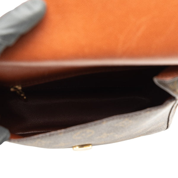 ルイ ヴィトン モノグラム サンクルーMM ショルダーバッグ M51243 ブラウン PVC レザー レディース LOUIS VUITTON 【中古】