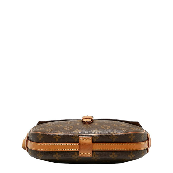 ルイ ヴィトン モノグラム ジュヌフィーユ 斜め掛け ショルダーバッグ M51226 ブラウン PVC レザー レディース LOUIS VUITTON 【中古】