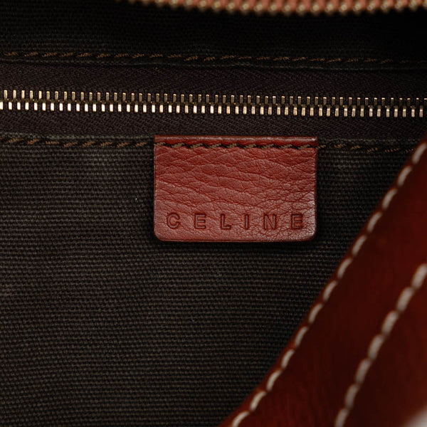 セリーヌ ハンドバッグ ブラウン レザー レディース CELINE 【中古】