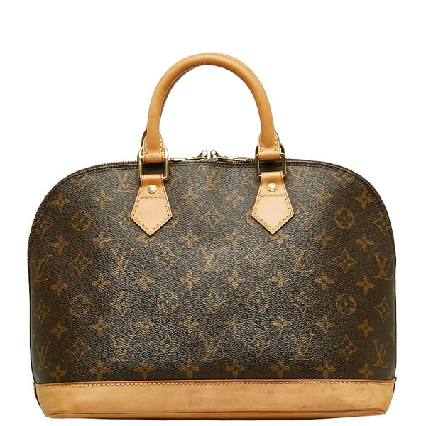 ルイ ヴィトン モノグラム アルマ ハンドバッグ M51130 ブラウン PVC レザー レディース LOUIS VUITTON 【中古】