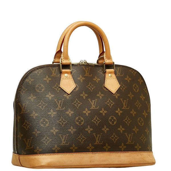 ルイ ヴィトン モノグラム アルマ ハンドバッグ M51130 ブラウン PVC レザー レディース LOUIS VUITTON 【中古】