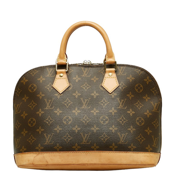 ルイ ヴィトン モノグラム アルマ ハンドバッグ M51130 ブラウン PVC レザー レディース LOUIS VUITTON 【中古】