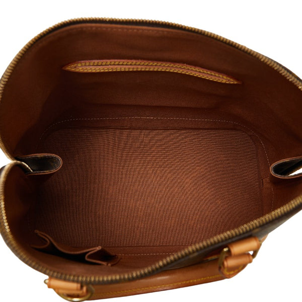 ルイ ヴィトン モノグラム アルマ ハンドバッグ M51130 ブラウン PVC レザー レディース LOUIS VUITTON 【中古】