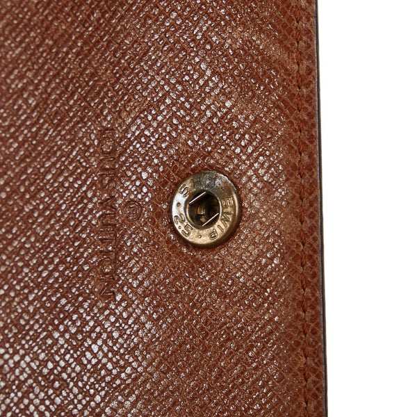 ルイ ヴィトン モノグラム ポルト トレゾール インターナショナル 長財布 M61215 ブラウン PVC レザー レディース LOUIS VUITTON 【中古】