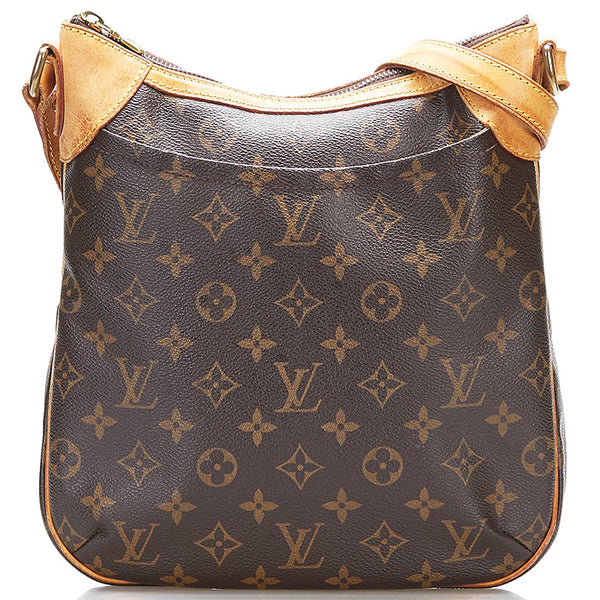 ルイ ヴィトン モノグラム オデオンPM 斜め掛け ショルダーバッグ  M56390 ブラウン PVC レザー レディース LOUIS VUITTON 【中古】