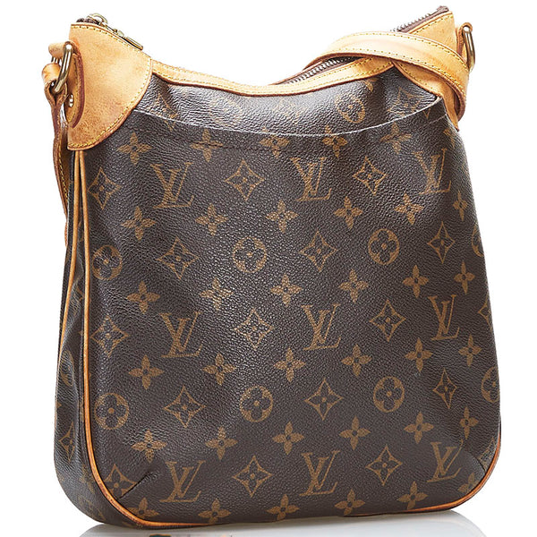 ルイ ヴィトン モノグラム オデオンPM 斜め掛け ショルダーバッグ  M56390 ブラウン PVC レザー レディース LOUIS VUITTON 【中古】