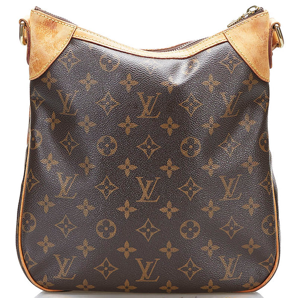 ルイ ヴィトン モノグラム オデオンPM 斜め掛け ショルダーバッグ  M56390 ブラウン PVC レザー レディース LOUIS VUITTON 【中古】