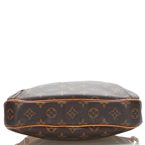 ルイ ヴィトン モノグラム オデオンPM 斜め掛け ショルダーバッグ  M56390 ブラウン PVC レザー レディース LOUIS VUITTON 【中古】