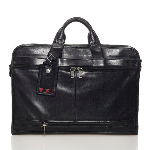 トゥミ ビジネスバッグ ブラック レザー メンズ TUMI 【中古】