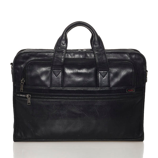 トゥミ ビジネスバッグ ブラック レザー メンズ TUMI 【中古】