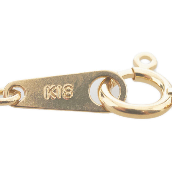 K18YG イエローゴールド パール4mm ネックレス レディース 【中古】