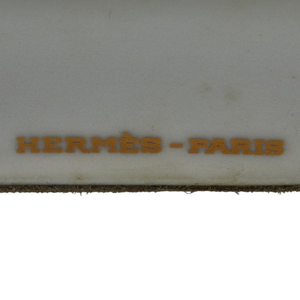 エルメス アッシュトレイ シガートレイ 総柄 灰皿 ホワイト マルチカラー 陶器 メンズ HERMES 【中古】