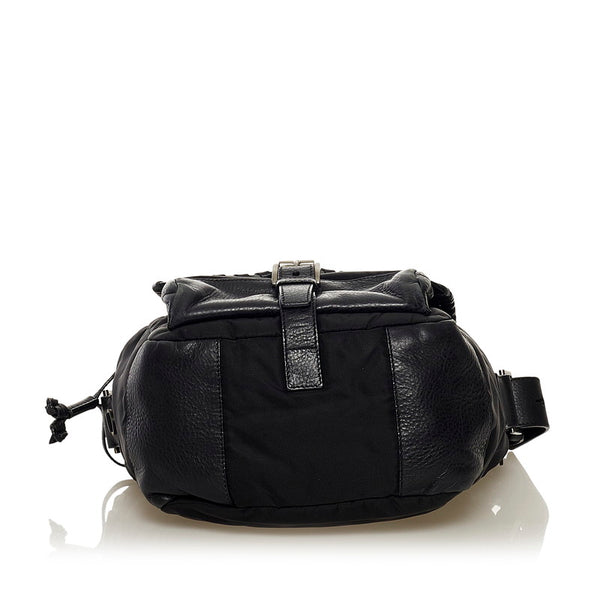 プラダ テスート 斜め掛けショルダーバッグ BT0591  ブラック ナイロン レザー レディース PRADA 【中古】