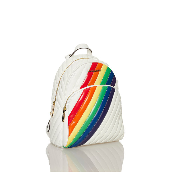 マイケルコース リュック バックパック ホワイト マルチカラー レザー レディース Michael Kors 【中古】