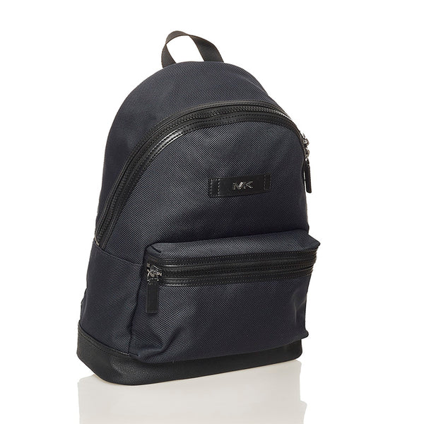 マイケルコース ネイビー キャンバス レザー リュック バックパック メンズ Michael Kors 【中古】