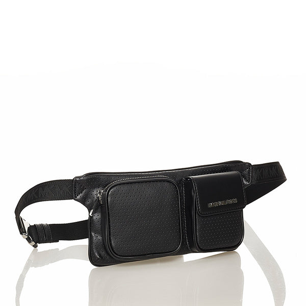 マイケルコース ブラック レザー ボディバッグ メンズ Michael Kors 【中古】