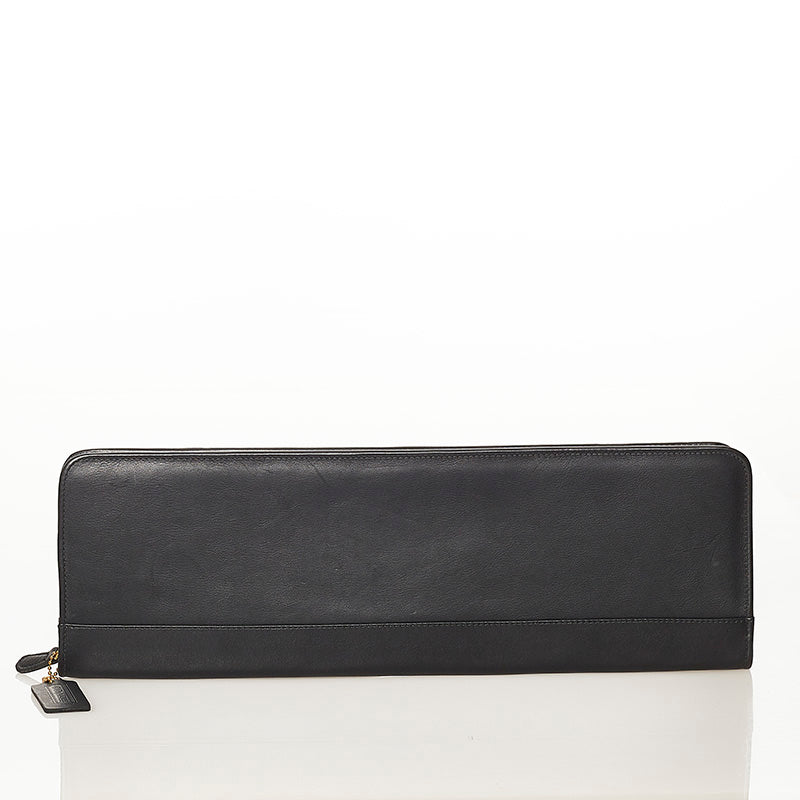 コーチ ブラック レザー ネクタイケース メンズ COACH 【中古】