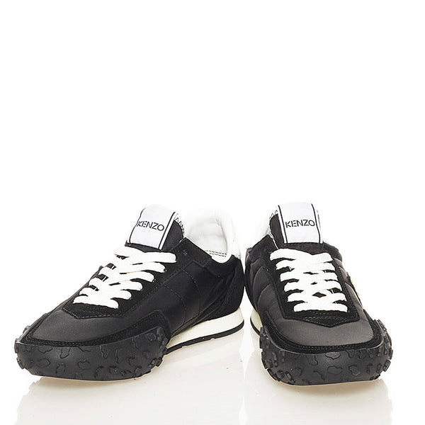 ケンゾー スニーカー ブラック ナイロン スウェード レディース KENZO 【中古】