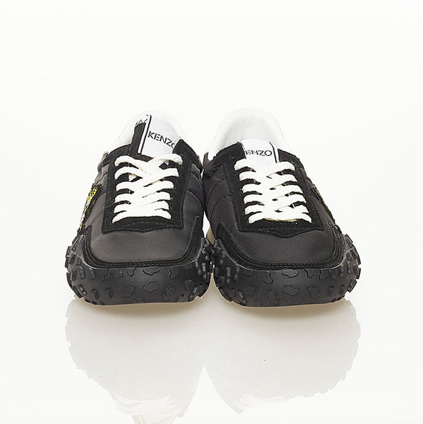 ケンゾー ブラック ナイロン スウェード スニーカー レディース KENZO 【中古】