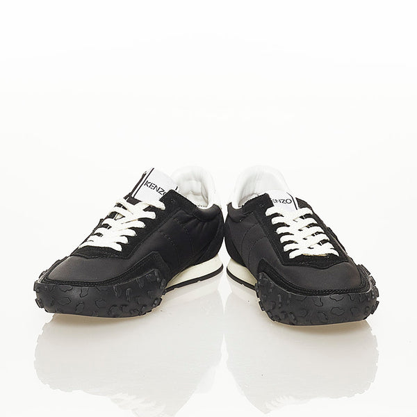 ケンゾー ブラック ナイロン スウェード スニーカー レディース KENZO 【中古】
