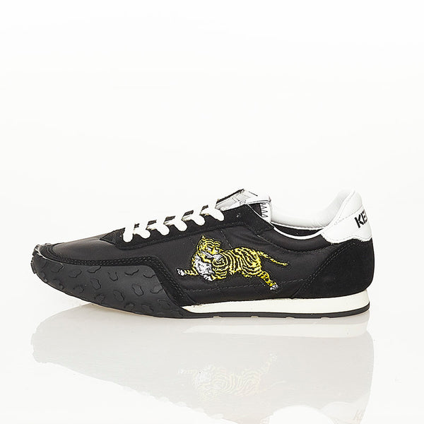 ケンゾー ブラック ナイロン スウェード スニーカー レディース KENZO 【中古】