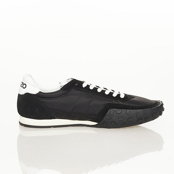 ケンゾー ブラック ナイロン スウェード スニーカー レディース KENZO 【中古】