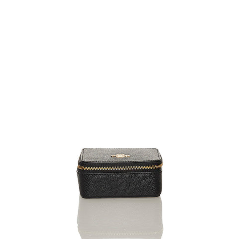 コーチ アクセサリーポーチ ブラック レザー レディース COACH 【中古】