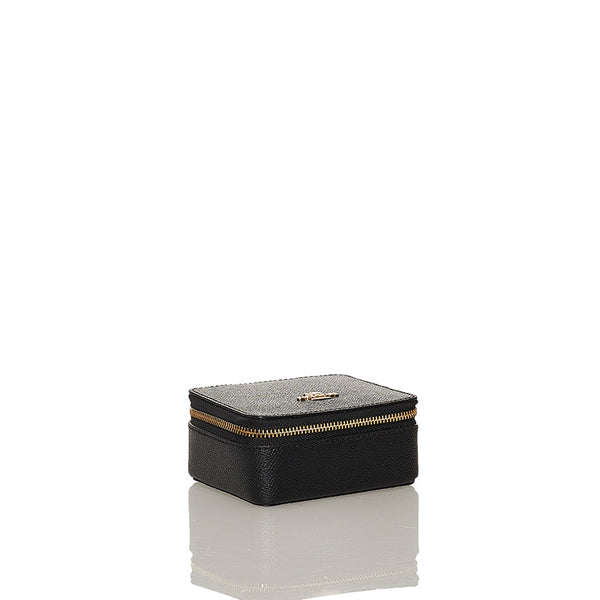 コーチ アクセサリーポーチ ブラック レザー レディース COACH 【中古】