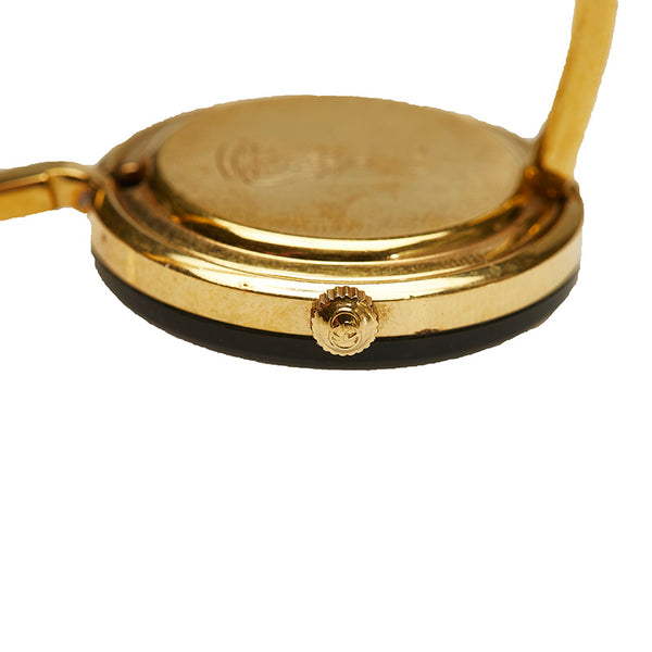 グッチ チェンジベゼル 11/12 ゴールド メッキ 腕時計 レディース GUCCI クオーツ ホワイト文字盤 【中古】