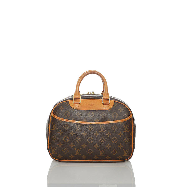 ルイ ヴィトン モノグラム トゥルーヴィル M42228 ブラウン PVC レザー ボストンバッグ レディース LOUIS VUITTON 【中古】