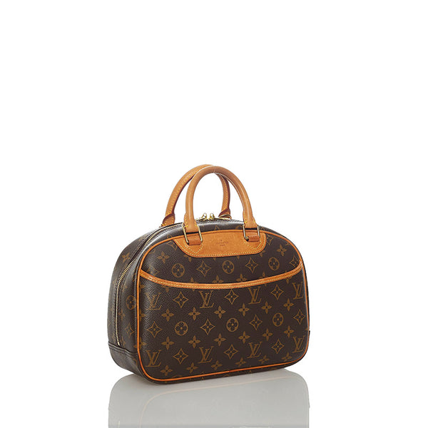 ルイ ヴィトン モノグラム トゥルーヴィル M42228 ブラウン PVC レザー ボストンバッグ レディース LOUIS VUITTON 【中古】