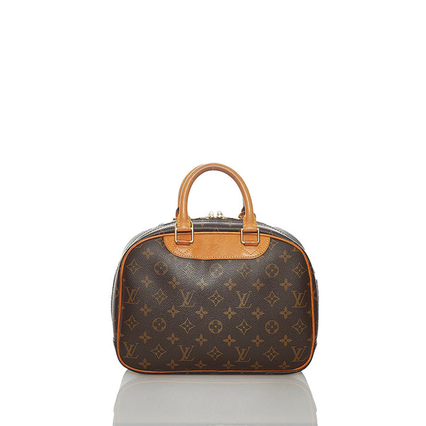 ルイ ヴィトン モノグラム トゥルーヴィル M42228 ブラウン PVC レザー ボストンバッグ レディース LOUIS VUITTON 【中古】