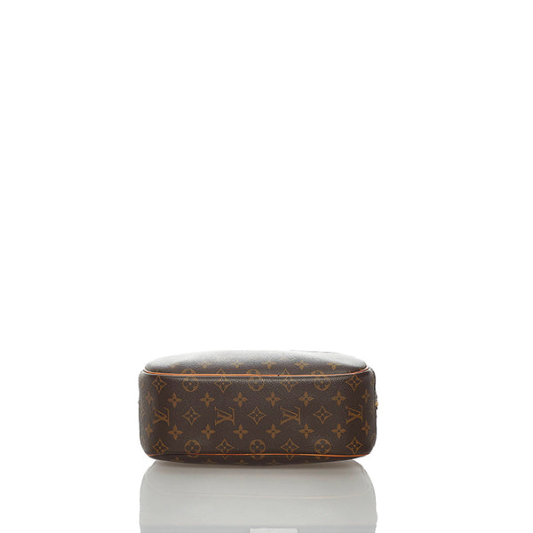 ルイ ヴィトン モノグラム トゥルーヴィル M42228 ブラウン PVC レザー ボストンバッグ レディース LOUIS VUITTON 【中古】