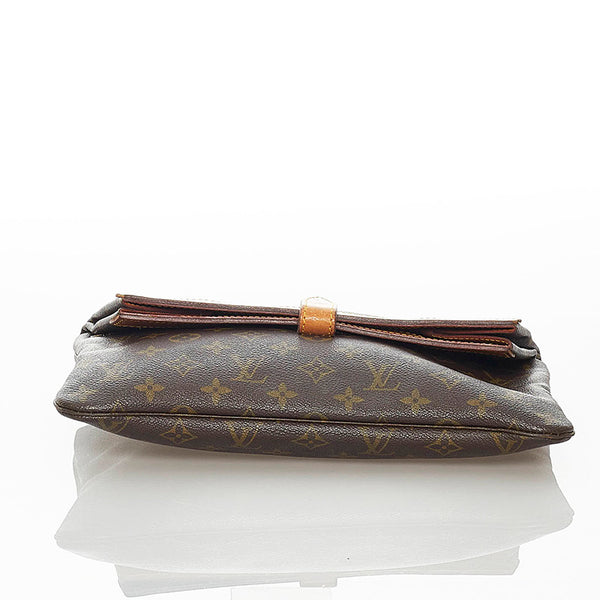 ルイ ヴィトン モノグラム ポシェットプリアント M51805 ブラウン PVC レザー クラッチバッグ ユニセックス LOUIS VUITTON 【中古】