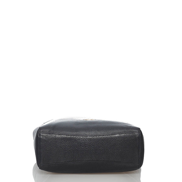 コーチ トートバッグ ブラック レザー レディース COACH 【中古】