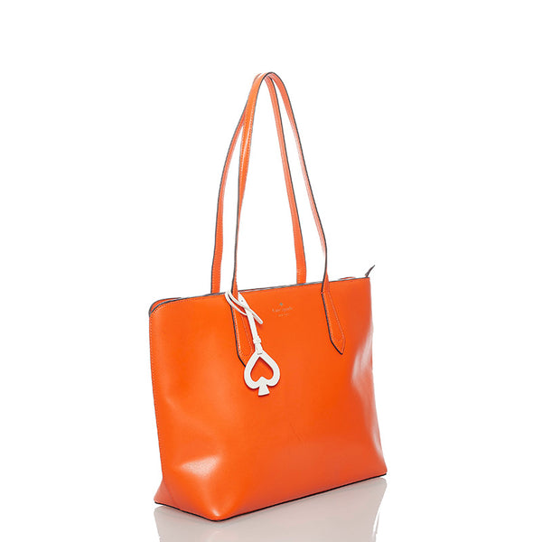 ケイトスペード トートバッグ オレンジ レザー レディース Kate Spade 【中古】