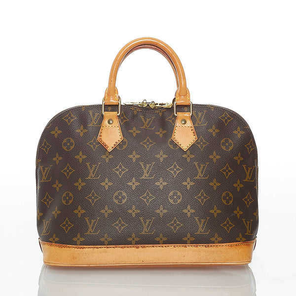 ルイ ヴィトン モノグラム アルマ M51130 ブラウン PVC レザー ハンドバッグ レディース LOUIS VUITTON 【中古】