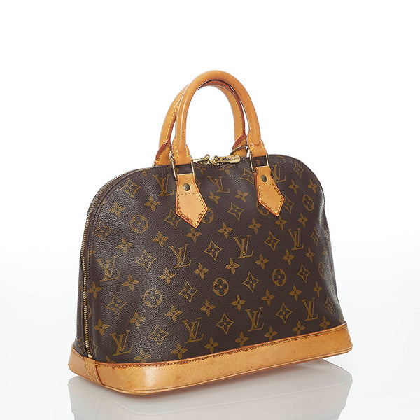 ルイ ヴィトン モノグラム アルマ M51130 ブラウン PVC レザー ハンドバッグ レディース LOUIS VUITTON 【中古】