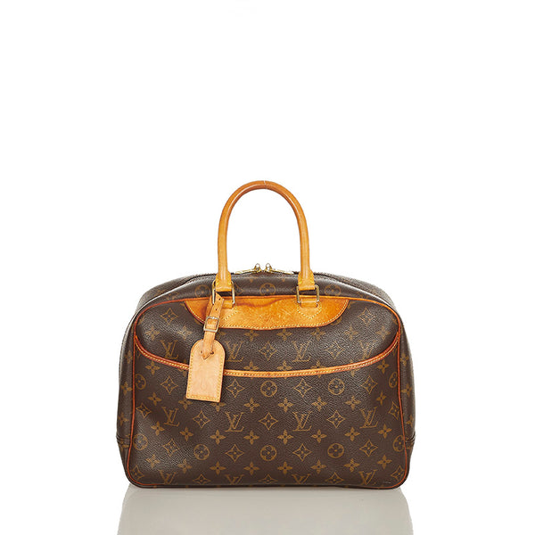 ルイ ヴィトン モノグラム ドゥービル M47270 ブラウン PVC レザー ハンドバッグ レディース LOUIS VUITTON 【中古】